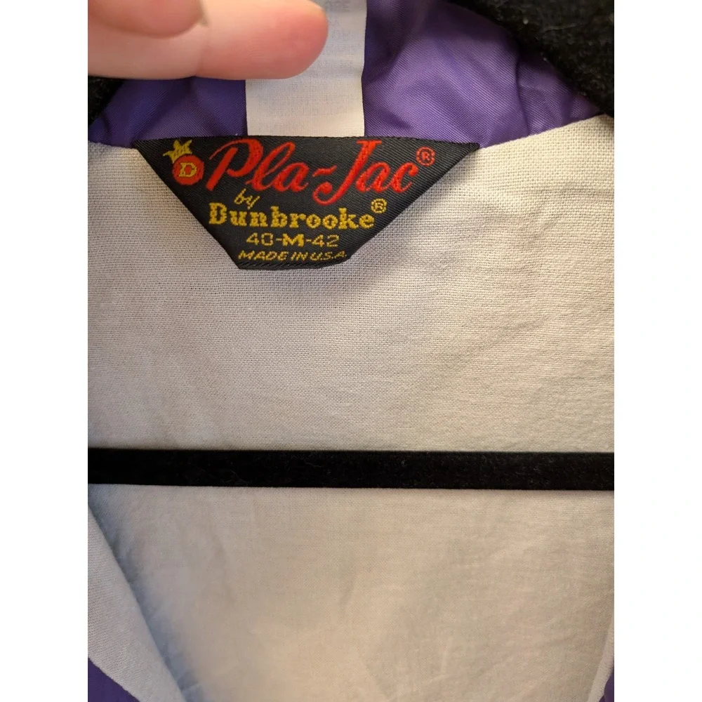 Vintage Purple Coach Jacket Windbreaker‎ Snap Button  Lightweight Size Medium